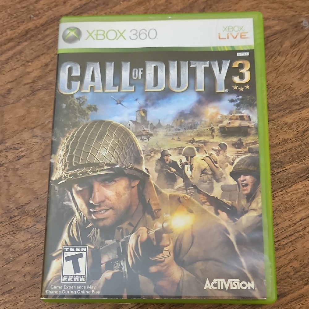 X Box 360 Call of Duty 3 preowned video game